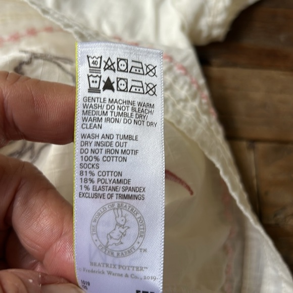 Marks & Spencer Baby Girl Peter Rabbit Embroidered Lined Dress 12-18 Months - Picture 8 of 11